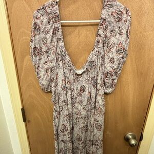 Maurices 2XL Square Neck Flower Dress